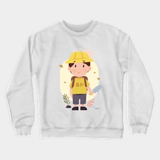 Boy in Summer Crewneck Sweatshirt